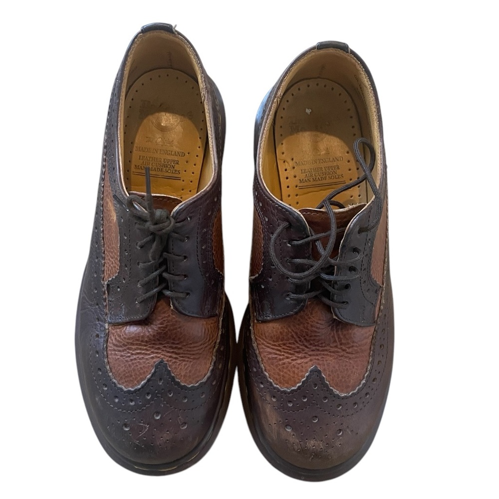 Vintage Dr. Martens Brown/Cognac Leather Brogue lace up shoes